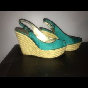 Jessica Simpson Jungle Espadrilles teal color